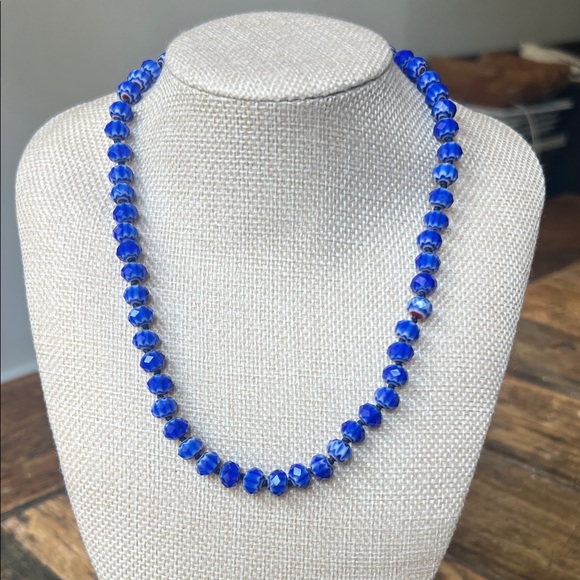 Mignonne Gavigan Vibrant Blue Beaded Necklace - Picture 1 of 4